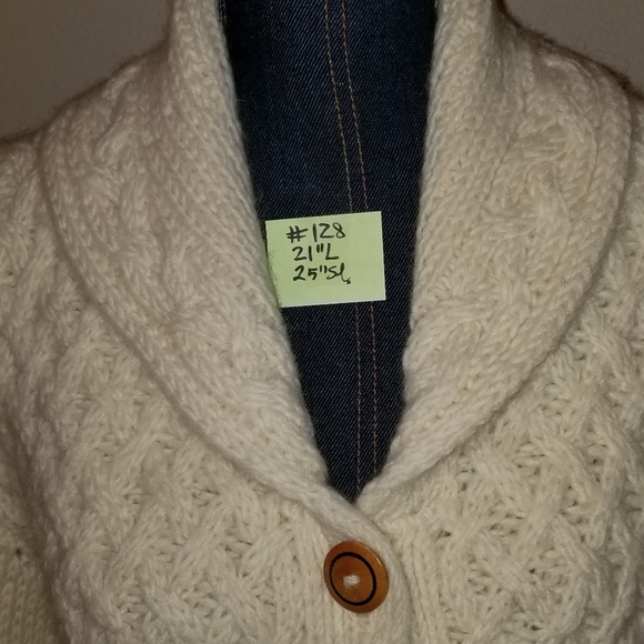 🔻REDUCED❣ 128 Wool Mexico Hand Knit Angela Compor De Moris S - Picture 6 of 14